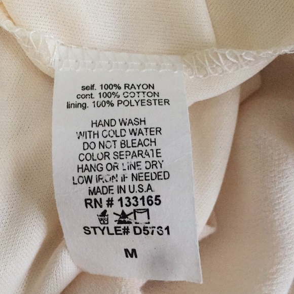 Francesca’s High Low Dress in Cream, Size M - Picture 4 of 5